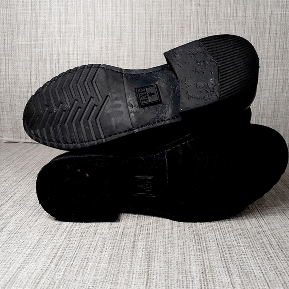 Frye Veronica Tanker Combat & Moto Boots - Black Leather - Picture 10 of 11